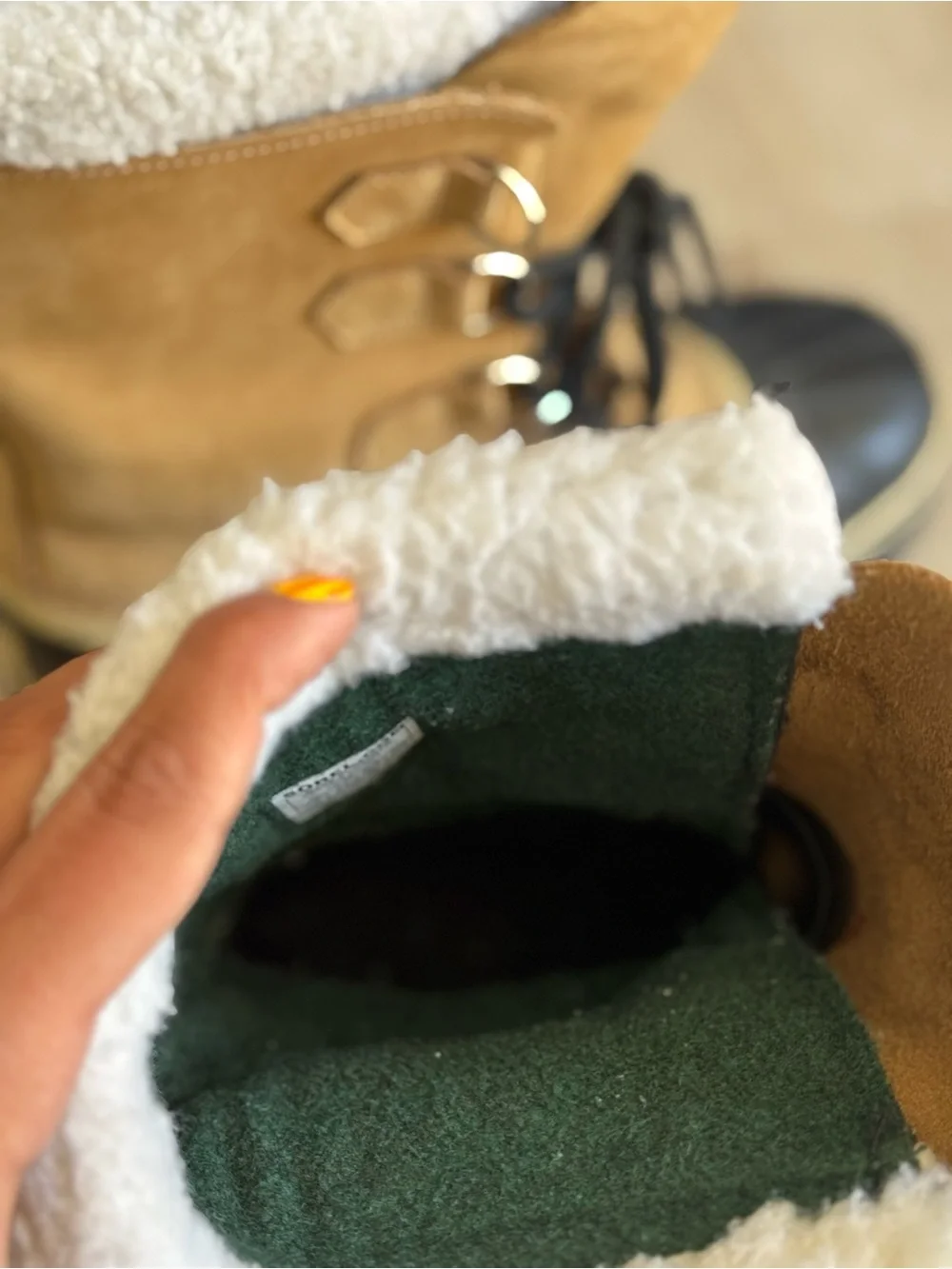 SOREL Caribou Waterproof Leather Winter Snow Boots